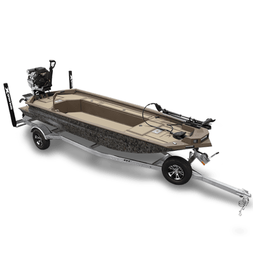 Bayou 180 Duck Boat Front View